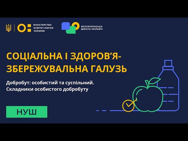 Соціальні і здоров'язбережувальна галузь. Добробут: особистий та суспільний
