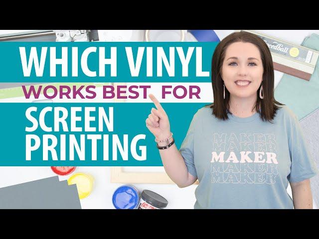 Best Vinyl for Screen Printing with Cricut