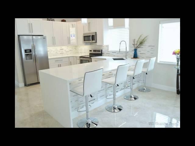 Sparkling White Quartz - Kitchen Countertops