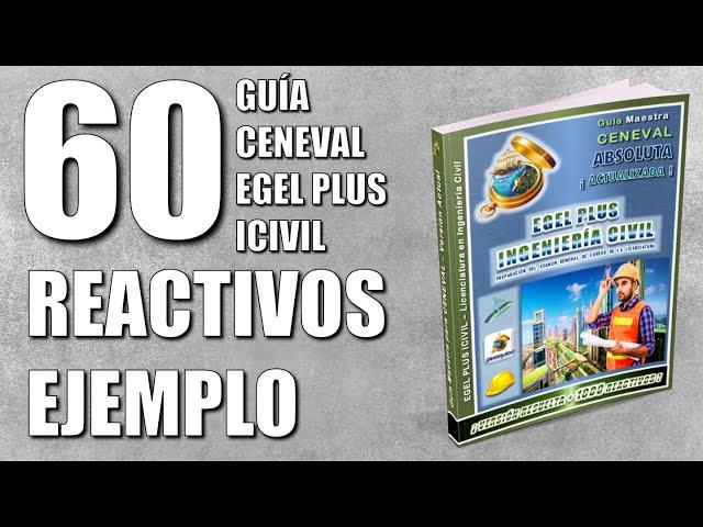 Guía CENEVAL EGEL PLUS INGENIERÍA CIVIL + 60 Reactivos Simulador Ejemplo ¡Resuelta y Actualizada!