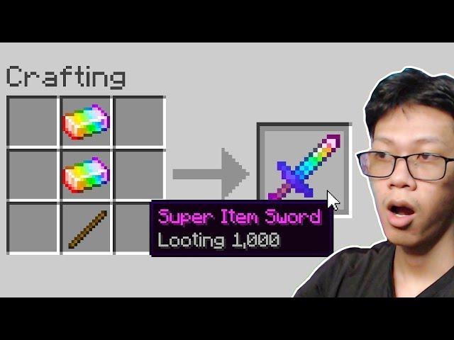 Minecraft នៅពេលដែលខ្ញុំ Craft ទទួលបាន Super Item..