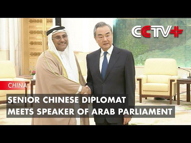 Senior Chinese Diplomat Meets Speaker of Arab Parliament