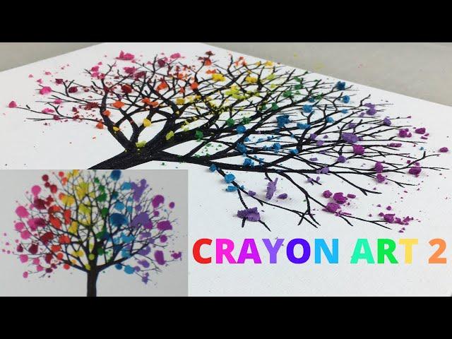 Super Satisfying Melting Crayon Art -1 Minute Clip- Canvas Art Ideas