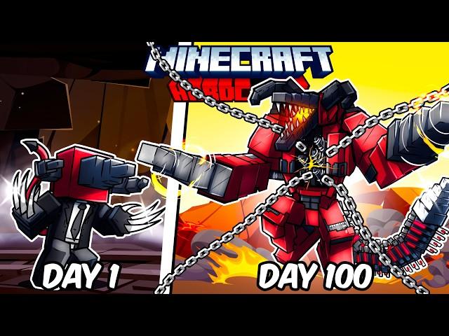 I Survived 100 Days as EVIL DRILLMAN in Hardcore Minecraft!