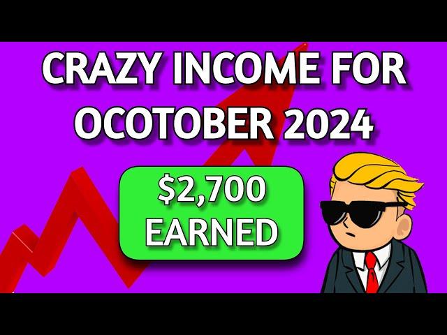 Dividend & Options Income For October 2024! Crazy Growth!