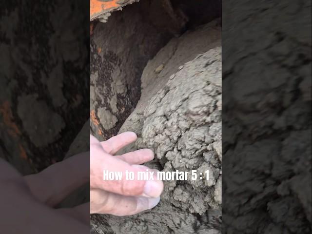 LEARN HOW TO MIX MORTAR #construction #diy