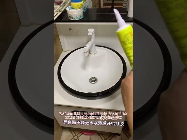 Glue The Sink Basin At Home Tutorial