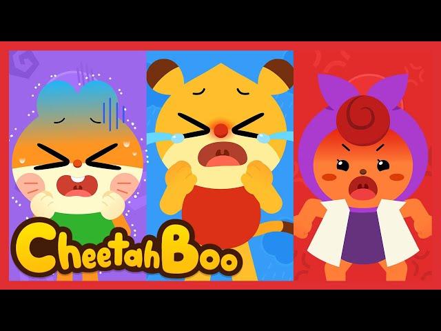 [New] I'm really scared! | Emotions song | Good Habits & Animals | Nursery rhymes | #Cheetahboo