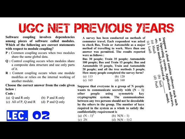 #02 UGC NET CS previous year