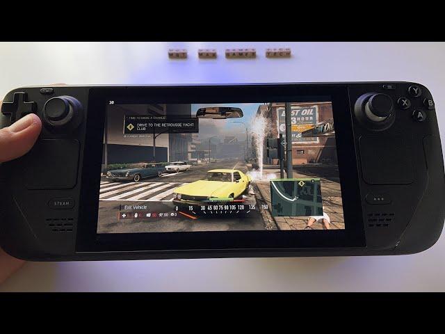 Mafia 3 Definitive Edition - Steam Deck handheld gameplay - max graphics