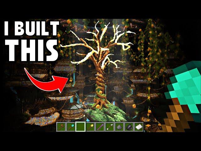 I Built Minecraft’s BIGGEST Cave City in 7 Days