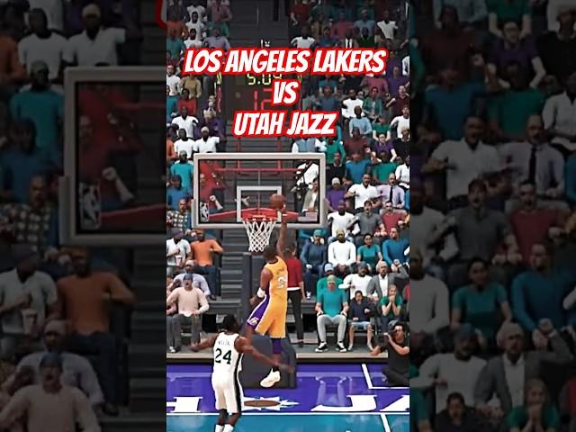 NBA 2K25 : LOS ANGELES LAKERS vs UTAH JAZZ | #shorts #nba2k25 #losangeleslakers #utahjazz #nba2k #2k