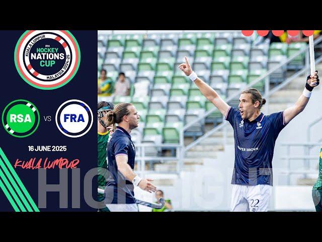 FIH Hockey Men's Nations Cup 2024-25 Highlights: South Africa vs France | Match 6