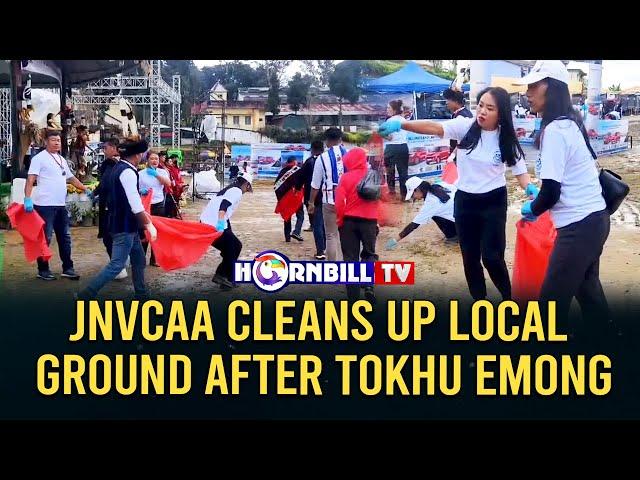 JNVCAA CLEANS UP LOCAL GROUND AFTER TOKHU EMONG