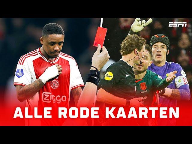 Alle directe RODE KAARTEN in de Eredivisie 2023/24 🟥