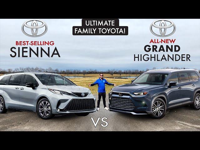 #1 FAMILY TOYOTA?? -- 2024 Toyota Grand Highlander vs. Toyota Sienna: Comparison