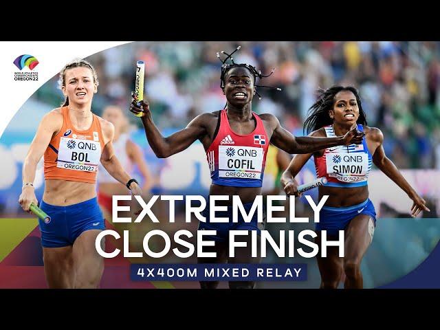 Thrilling finish in the 4x400m mixed relay final | World Athletics Championships Oregon 2022