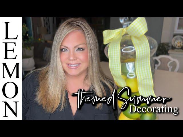 Summer Kitchen Decorated With A Lemon And Lime Theme