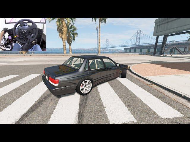 BeamNG.drive -  Steering wheel drifting with 1080° | Thrustmaster TX gameplay