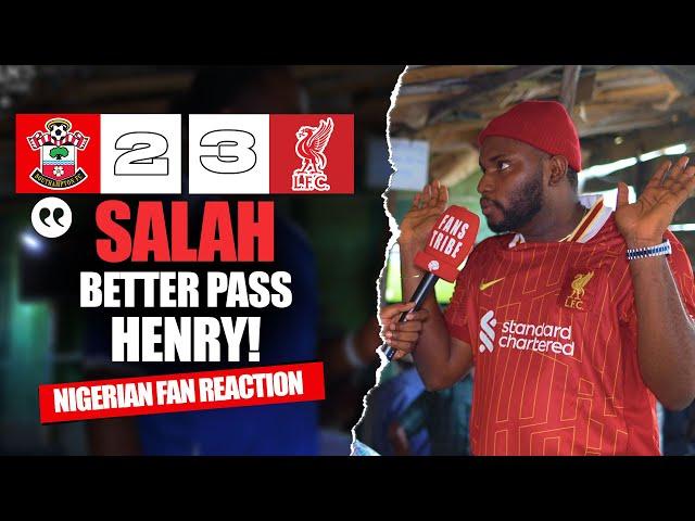 SOUTHAMPTON 2-3 LIVERPOOL ( Karibi - NIGERIAN FANS REACTION) - Premier League HIGHLIGHTS 2024 -2025