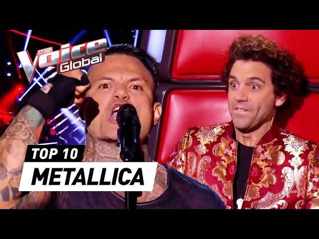 The Voice goes heavy metal with METALLICA covers that SHOOK the coaches!