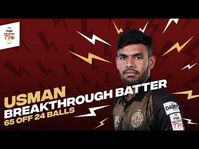 Usman Khan 65 from 24 vs The Chennai Braves | Day 6 | Abu Dhabi T10 Season 6