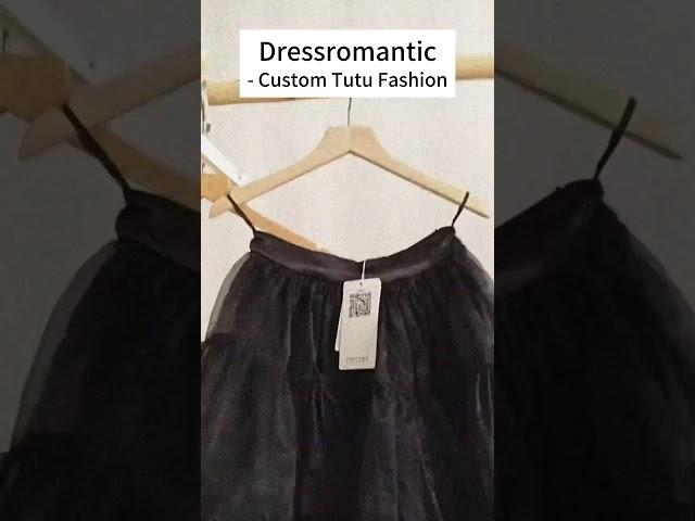 Black Tulle Skirt, Ruffle Tutu Skirt by Dressromantic #tulleskirt #weddingoutfit #blackoutfits