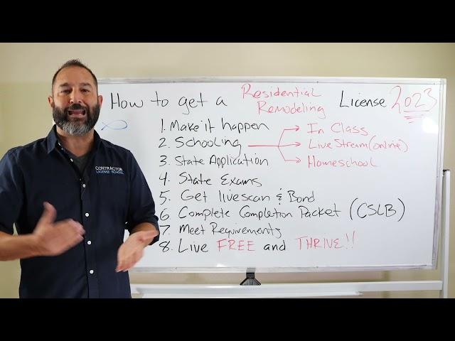 How to get a B2 residential Remodeling Contractors license in 2023 - CLS