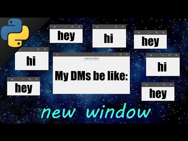 Python tkinter how to open new windows 