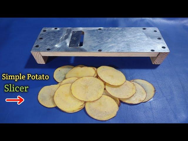 Simple How To Make Potato Slicer | Potato Cutter | potato cutting Machine | Aalu Chips Machine 