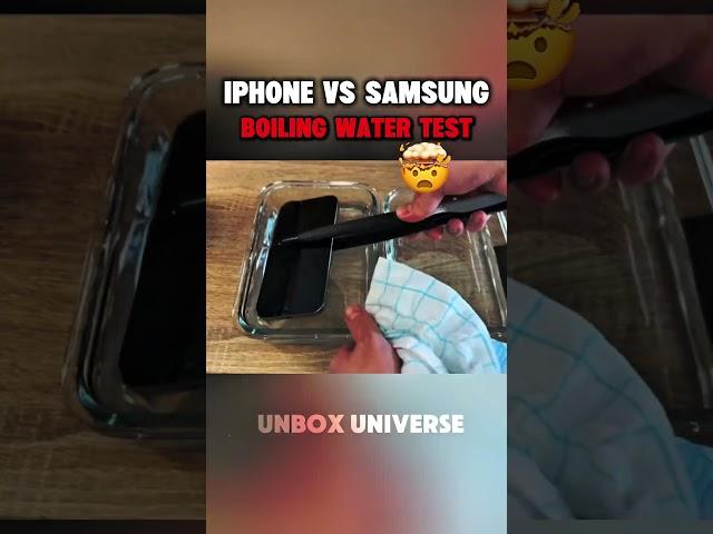 iPhone 16 Pro Max vs Samsung S25 Ultra Boiling Test – Who Survives the Heat? #shorts #viralvideo