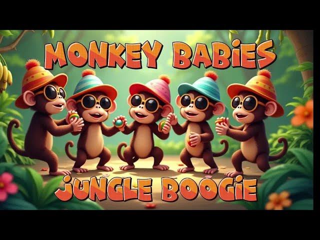 Monkey Babies’ Jungle Boogie" | Fun-filled Nursery Rhyme | A Colorful Jungle Party | Kidsjourney