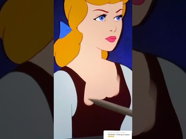 Cinderella & Harley Quinn #glowup #disney #art #transformation