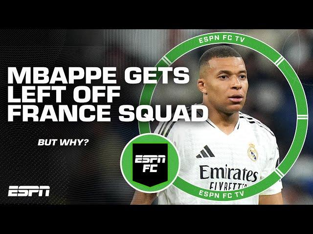 [REACTION] Kylian Mbappe LEFT OFF France's Nations League squad  | ESPN FC