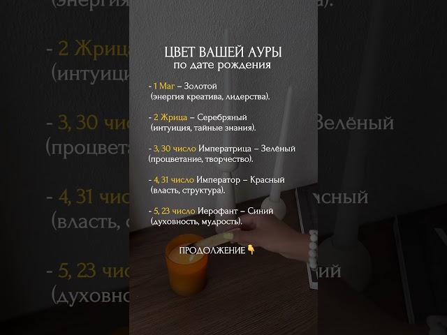 Цвет АУРЫ по дате рождения. Продолжение в комментариях #психология #матрицасудьбы #духовность