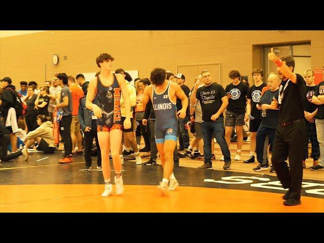 Caden Kirchner of SPAR Wrestling Academy [R] v. Maguire Hoeksema of Greg Gomez Trained [G] (160)