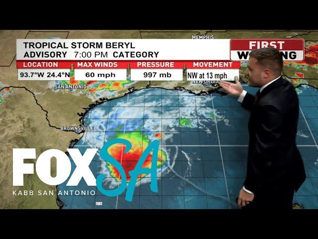 Tracking Beryl: Storm to Strengthen on Approach To Texas Coast