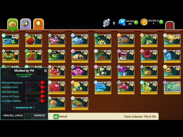 PLANTS VS ZOMBIES 2 MOD MENU - V11.6.1