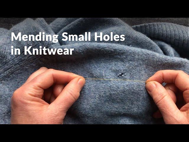 How to mend holes in knitwear