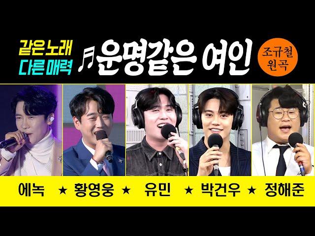 [같은노래 다른매력 운명같은 여인/조규철] 노래모음 에녹/황영웅/유민/박건우/정해준 #커버곡 #k_music #trot #trotclass #신나는오후