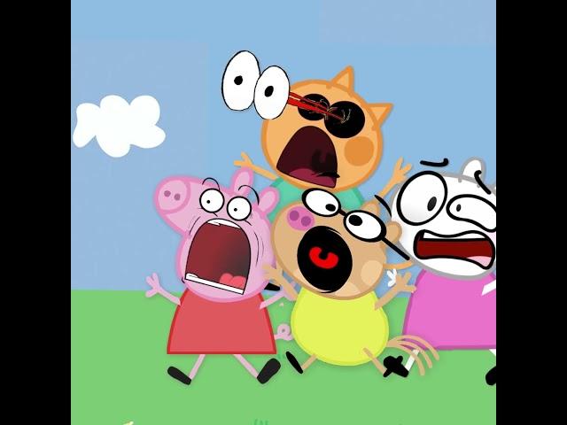 Pizza Tower Screaming But Peppa Pig Characters #memes #shorts