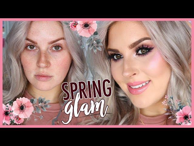 SPRING GLAM MAKEUP  Chit Chat Get Ready With Me!