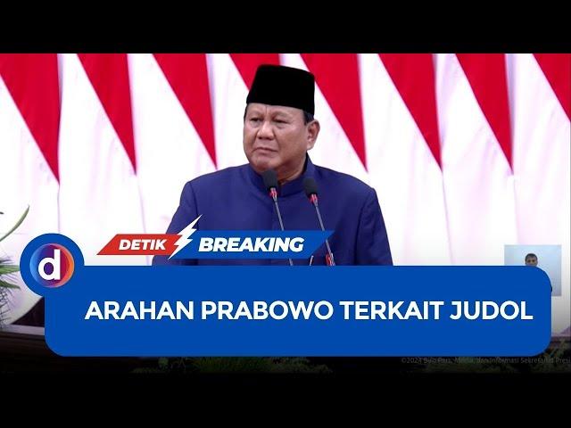 Prabowo Minta Penegak Hukum Tak Takut Berantas Judol