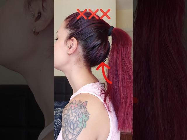 Yüksek at kuyruğu hilesi #ponytail #hairhacks #hairstyle #hairtutorial #hair #fyp #kesfet #explore