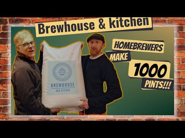 Brewhouse and kitchen - brewery experience day with the ginger brewers