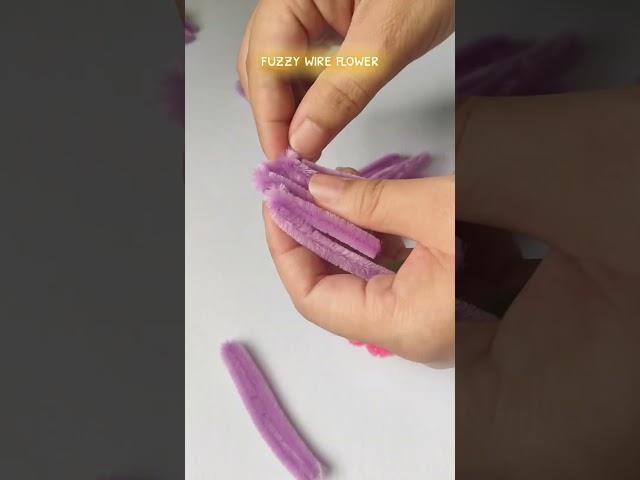 fuzzy wire flower tutorial #fuzzywire #fuzzywireflowers #fuzzywireflowerturorial#diy #handmade