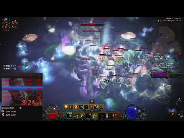 Season 33 Diablo 3 World First Witch Doctor 150 clear Zombie bear