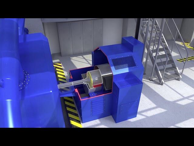 ANDRITZ Hydro Turbine animation - Pelton