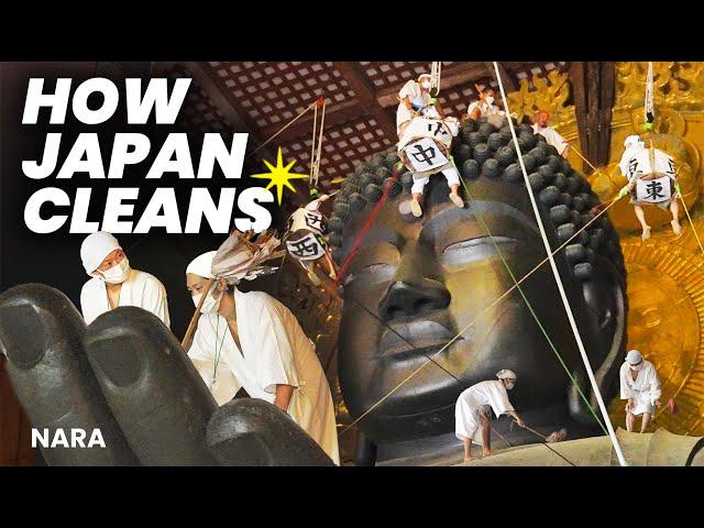 How Japan Cleans a Massive 1300 Year Old Treasure | Inside Todaiji (Nara)  ONLY in JAPAN