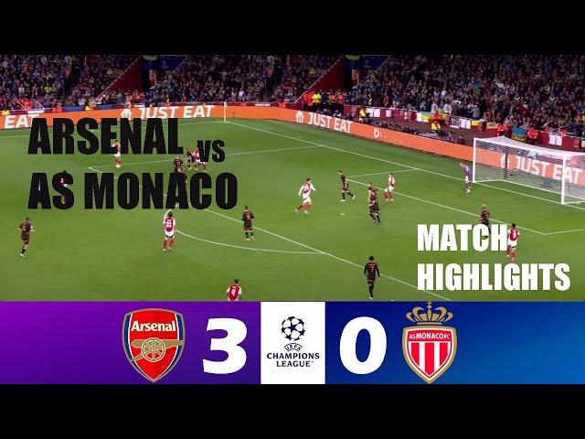 Arsenal vs AS Monaco 3-0 | 2024 Champions League | Match Highlights